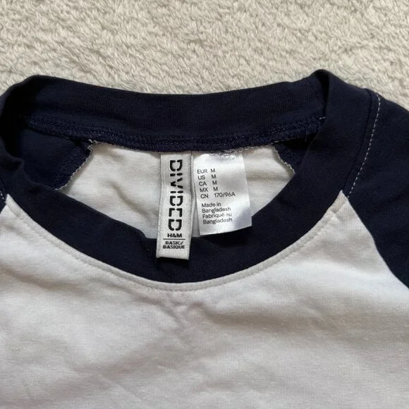 H&M Raglan Sleeve Crop Tee - Picture 2 of 2